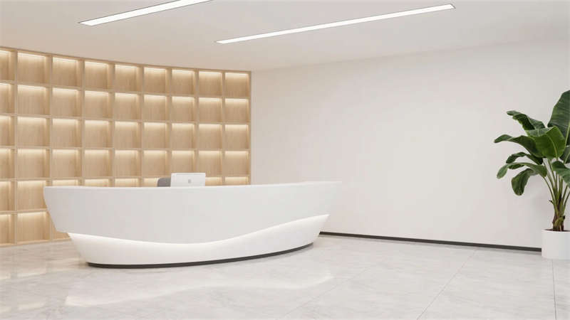 光影交織與自然共生，合肥2000平現(xiàn)代簡約辦公室設(shè)計效果圖