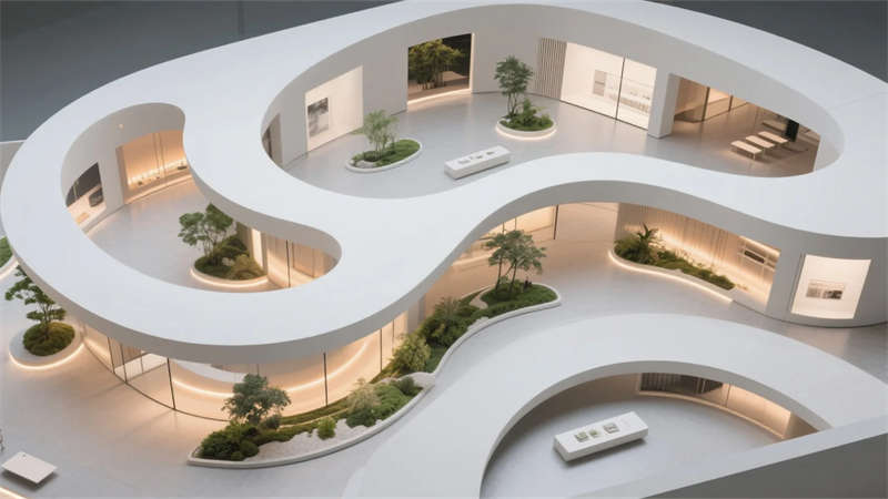 自然交互，智慧共生——合肥寵物用品廠(chǎng)產(chǎn)品展廳裝修設(shè)計(jì)效果圖