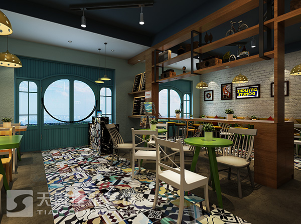 披薩店用餐區(qū)設計圖