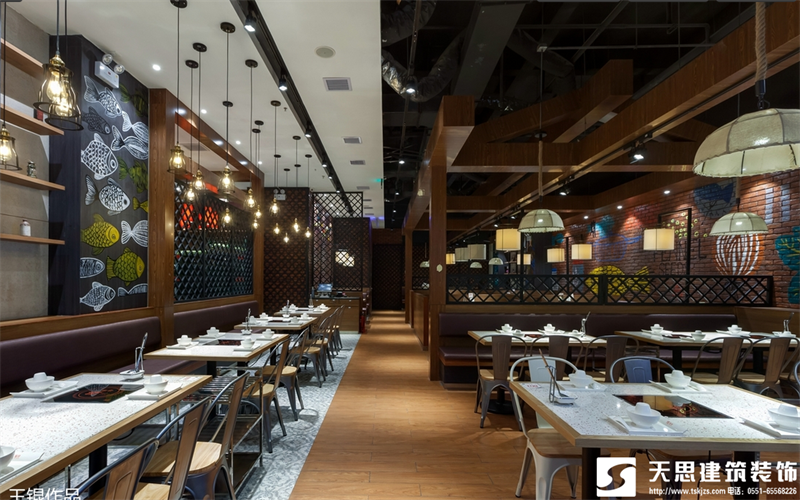合肥火鍋店設(shè)計(jì)裝修應(yīng)該注意的事項(xiàng)，火鍋店效果圖，火鍋店裝飾設(shè)計(jì)，火鍋店設(shè)計(jì)