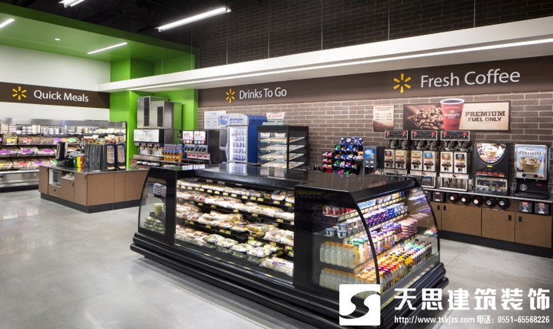 合肥比那里的裝修設(shè)計(jì)時(shí)尚與實(shí)用的結(jié)合，便利店裝修，便利店設(shè)計(jì)